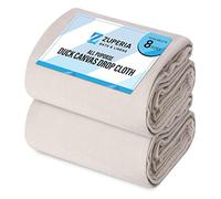 ZUPERIA Canvas Drop Cloth (Size 12 x 15 Feet - Pack of 2) - Pure Cotton Painters Drop Cloth for Painting, Furniture & Floor Protection - All Purpose Thick Canvas tarp with Double Stitched Edges
