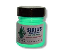 ZUPERPAINT Sirius fluorescent glow acrylic premium paint. Select from 14 cololurs (Emerald, 100ml)
