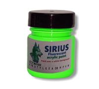 ZUPERPAINT Sirius fluorescent glow acrylic premium paint. Select from 14 cololurs (Green, 100ml)