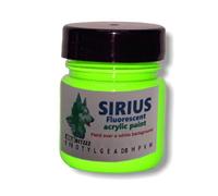 ZUPERPAINT Sirius fluorescent glow acrylic premium paint. Select from 14 cololurs (Lime, 100ml)