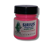 ZUPERPAINT Sirius fluorescent glow acrylic premium paint. Select from 14 cololurs (Magenta, 100ml)