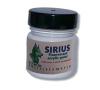 ZUPERPAINT Sirius fluorescent glow acrylic premium paint. Select from 14 cololurs (White, 100ml)
