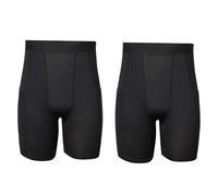 Zupora Mens Compression Shorts Anti Chafing Running Underwear Sports Tight Base Layer Short Quick-Drying Workout Cycling Gym 2 Pack
