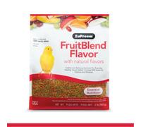 ZuPreem FruitBlend Bird Pellets, Daily Bird Food for Canaries, Finches, Core Nutrition for Very Small Birds, Made in USA, Finch Food, Canary Food (XS, 2 lb)