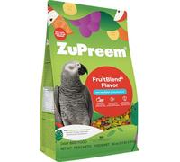 ZuPreem FruitBlend Bird Pellets, Daily Bird Food for Parrot, Conure, Caique, African Grey, Eclectus, Small Cockatoo, Core Nutrition for Medium Large Birds, Parrot Food (M/L, 3.5 lb)