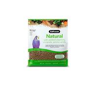 ZuPreem Natural Bird Pellets, Daily Bird Food for Parakeet, Budgie, Parrotlet, Dove, Core Nutrition for Small Birds, Added Vitamins, Made in USA, Parakeet Food, Budgie Food (S, 2.25 lb)