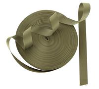 ZUQIAN 1 Inch Wide Nylon Webbing Strap 50 Yards Heavy Duty Nylon Strapping, Durable Flat Webbing Strapping for Dog Leash, Collars, Seat Belt, Backpack Handles, Outdoor DIY Crafts (25mm) - Dark Green