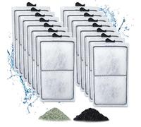Zuqqony 15 Pack PF-S Filter Cartridges Compatible with Silenstream PF10 Power Filters, Remplacement Aquarium Carbon Cartridge with Zeolite