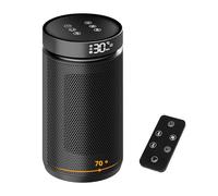 Zuquik Electric Heater 1500W, Energy Efficient Heaters for Home, Small Portable Heater Fan with Thermostat, 12H Timer, Tip-Over & Overheat Protection for Bedroom Office Indoor Use(black)