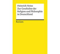 Zur Geschichte Der Religion Und Philosophie in Deutschland