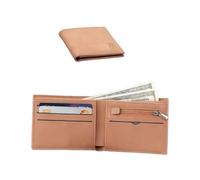 zurabini Leather Wallets Mens Slim Wallet, Minimalist Wallet for Men, 6 Card Slots - Premium Leather Brown Luxury Wallet, Card Holder Banknote Compartments and Coin Pocket Wallets for Work Business