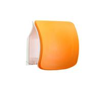 Zure White Shell Elastomer Orange Headrest