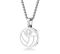Zuremid Sports Athletes Necklace with Inspiring Bible Verse I CAN DO All Things, Basketball Football Soccer Volleyball Pendant for Coach Men Women Teen Birthday Christ Baptist Gift, Adjustable
