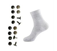 Zureto Copper Rivets for Grounding Shoes, Hike Barefoot Shoes Accessories for Earthing Barefoot Connection (Light Grey, L)
