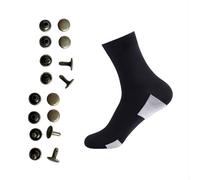 Zureto Copper Rivets for Grounding Shoes, Hike Barefoot Shoes Accessories for Earthing Barefoot Connection (Black, L)