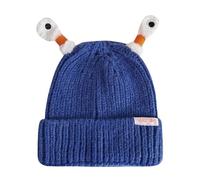 Zureto Cute Glowing Little Monster Knit Hat, Monster Tentacle Hat, Winter Parent-Child Cute Glowing Little Monster Knit Hat (UK, Alpha, One Size, Blue)