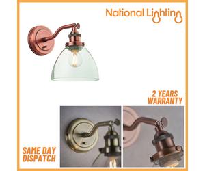 ZURI E14 LED Wall Light 40W Dimmable Toggle Switch Adjustable Indoor Lights