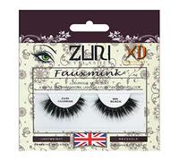 ZURI Fauxmink False Eyelashes | XD/8D X-Dimensional Natural False Lashes | False Eyelashes Natural Look | Thick Eyelashes With Lash Applicator | Natural Eyelashes with Glue | Mink Eyelashes Style #999