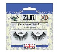 ZURI Fauxmink False Eyelashes | XD/8D X-Dimensional Natural False Lashes | False Eyelashes Natural Look | Thick Eyelashes With Lash Applicator | Natural Eyelashes with Glue | Mink Eyelashes Style #915