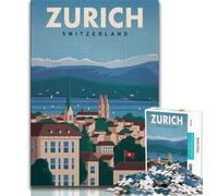Zurich 1000 Piece Jigsaw Puzzles for Adults Gifts,Decompressing Intellectual Educational Toy Birthday Present,Gifts,Wall Art 50x75cm