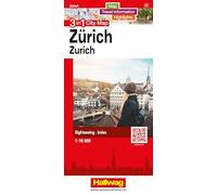 Zurich city Map: 3 in 1: Stadtplan, Reiseinformationen und Highlights! (3 in 1 City maps)