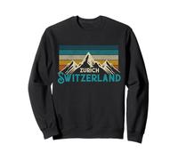 Zurich Switzerland Swiss Vintage Mountains Souvenir Gift Sweatshirt