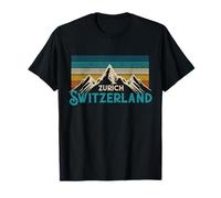 Zurich Switzerland Swiss Vintage Mountains Souvenir Gift T-Shirt
