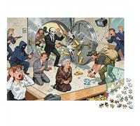 Zurich UBS Bank Midnight Vault Heist Wooden Jigsaw Puzzle Waterproof 1000 Piece Puzzles for Adults Gifts Impossible Educational Games