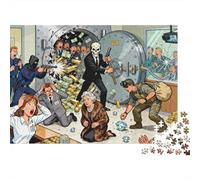 Zurich UBS Bank Midnight Vault Heist Wooden Jigsaw Puzzle Waterproof 1000 Piece Puzzles for Adults Impossible Educational Games