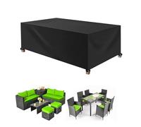 ZUROJ Cover for Garden Furniture Waterproof 95x50x40cm Tear Resistant 420D Oxford Windproof, Anti-UV Rectangular Patio Furniture Cover for Garden Table Sofa Furniture