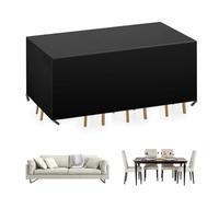 ZUROJ Garden Furniture Covers,Patio Furniture Covers Waterproof 300x80x60cm Rectangular Rattan Garden Furniture Covers Outdoor Furniture Cover Heavy Duty Oxford Garden Table Cover Windproof,Anti-UV