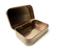 Zurtoki Toothpick Holder, Travel Floss Picks Case, Refillable Floss Pick Holder, Portable for Travel, Sliding Lid Open with 1 Hand (1 PC Rose Gold 3.74"X2.36"X0.82")
