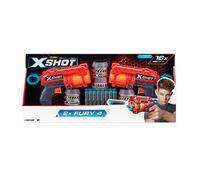 ZURU 2022-S002-X-SHOT- Excel-Fury 4 2PK (3Cans,16Darts) (36329)