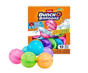 ZURU Bunch O Balloons Reusable Water Balloons,for Kids, Adults (13 Pack - Asst. Colors)