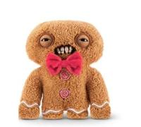 ZURU Fuggler Festive Fuggs 9 inch Soft Plush, Ugly Monster Stuffed Animal Toy with Human-Like Teeth, Multicolored Holiday Theme (Gingerbread)