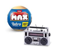 ZURU MAX Premium Retro Building Bricks (Cassette Radio) - Collectible Minis, Novelty Unboxing Toy for Kids, Creative Play Sets