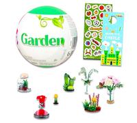 Zuru Mini Brands Garden Set for Kids, Adults - Mini Brands Garden Collection Bundle with Mini Mystery Garden Ball Plus Create-A-Face Sticker Book, Door Hanger | Zuru Mini Brands Create Garden