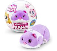 Pets Alive Hamstermania Purple by ZURU Hamster, Electronic Pet, 20+ Sounds Interactive, Hamster Ball Toy for Girls and Children, (Purple)