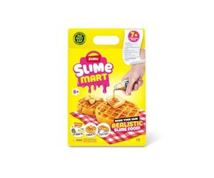 ZURU Slime Mart DIY Waffle Making Kit, Creative Food Slime Set with Mixing Tools, Ages 6+, Yellow Shopping Bag Box