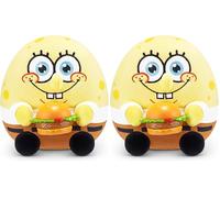ZURU Snackles Licensed Character SpongeBob Squarepants 5-inch Plush Plush with Snack Accessory (Pack of 2)