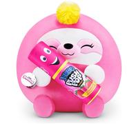 ZURU Snackles Sloth 35cm Push Pop Bazooka Strawberry Plush