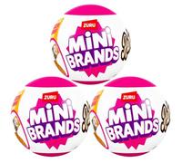 ZURU Surprise Blind Box Capsule Figures - (3x Retro Mini Brands Capsules)