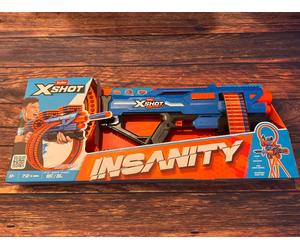 Zuru X Shot Insanity Mad Mega Barrel 72 Dart Blaster