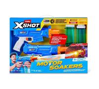 Zuru X-Shot Turbo Stream Motor Soaker 2-Pack LED Fast-Fill 7m Motorised