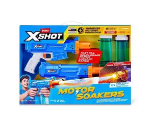 Zuru X-Shot Turbo Stream Motor Soaker 2-Pack LED Fast-Fill Water Blasters 7m