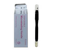 ZUSING Very Sharp Disposable Microblading Pens 12 Pins And Pigment Brush Microblading Pen Disposable 10 pcs/pack (Black)