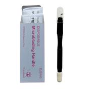 ZUSING Very Very Sharp Disposable Microblading Pens 14/16/18 Pins Microblading Needles Diameter 0.2mm With Pigment Brush Microblading Pen Disposable Black 10 pcs/pack (14 Pins)