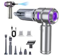 ZUSKYZU Mini Vacuum Cleaner, 2 in 1 21000PA Brushless Car Vacuum &210000RPM Air Duster 9000mAh Battery Air Blower Wireless Handheld Vacuum for Car,Office and Home
