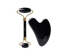 Zutta Jade Roller & Gua Sha Set - Face Roller - Facial Beauty Roller Skin Care Tools - Zutta Natural Black Obsidian Massager for Face, Eyes, Neck, Body - Relaxes Muscles and Improves Circulation