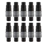 ZUUOZBYY 10pcs Plastic Steel Quick Connector Self Locking C Type SfPF Female Thread Air Pipe Connector (G1/4“（20）)